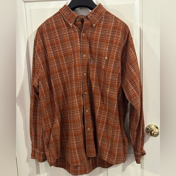 Woolrich Men’s XL Long Sleeve Button Down Plaid Collared Shirt - Picture 2 of 8
